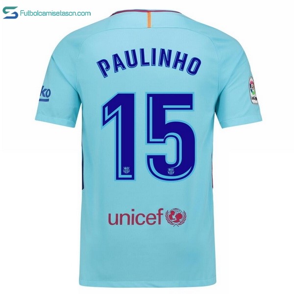 Camiseta Barcelona 2ª Paulinho 2017/18